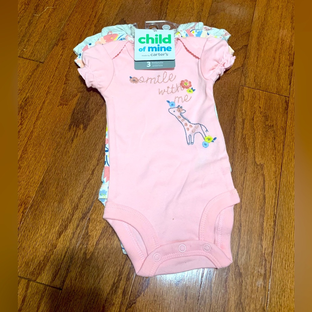 Newborn Carters Child of mine Bodysuits